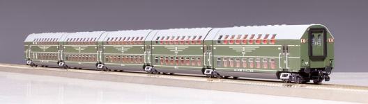 Kres 1959 - TT - 5 tlg. Doppelstockgliederzug DGB12 der DR, Ep.IV